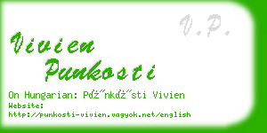 vivien punkosti business card